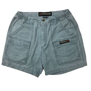 Coconut Pier Cargo Shorts Men 32 Light Blue Outdoor Camping Hiking Utility